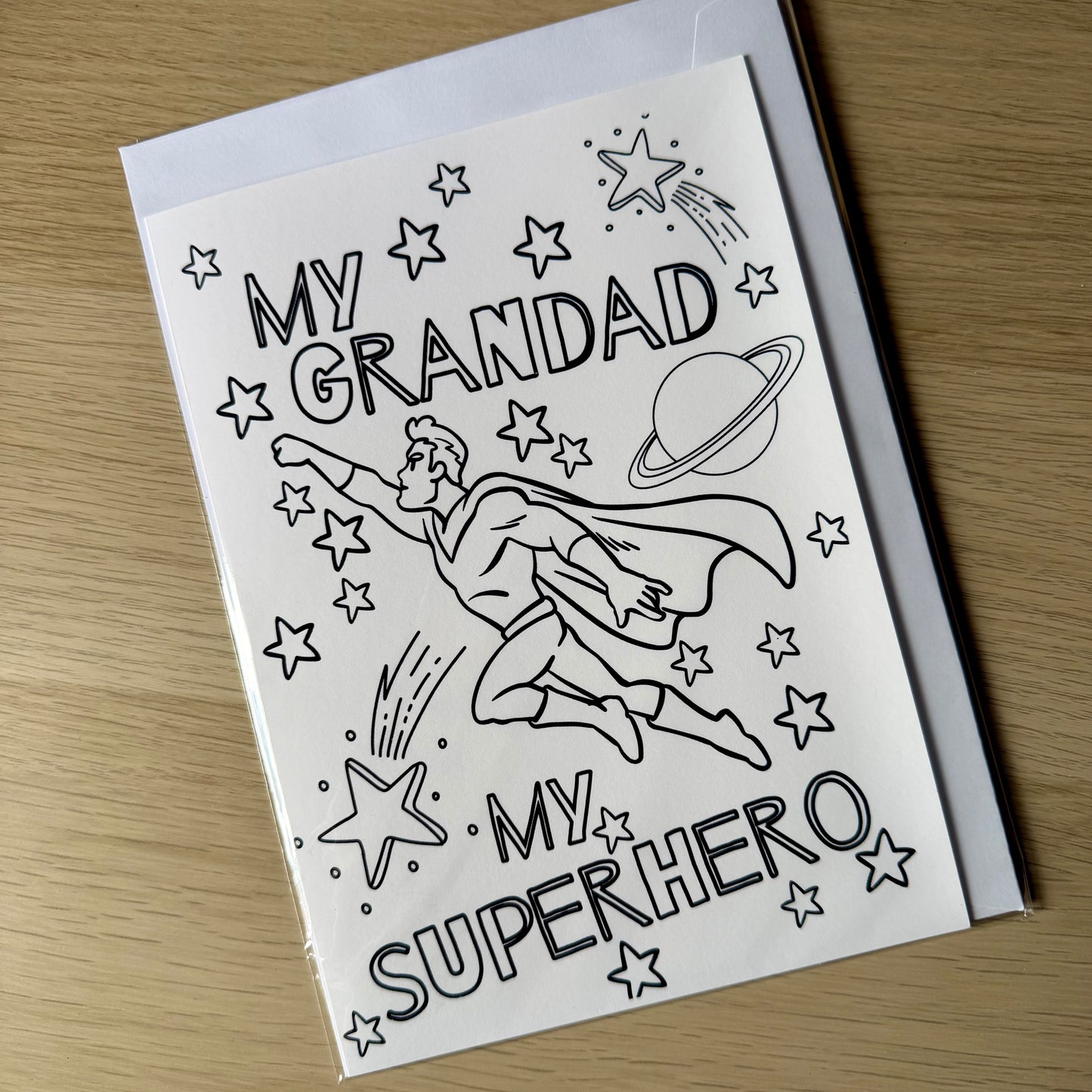 Colour me cards | Fathers Day | Daddy | Grandad