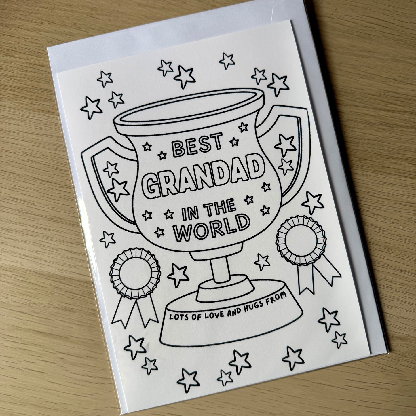 Colour me cards | Fathers Day | Daddy | Grandad