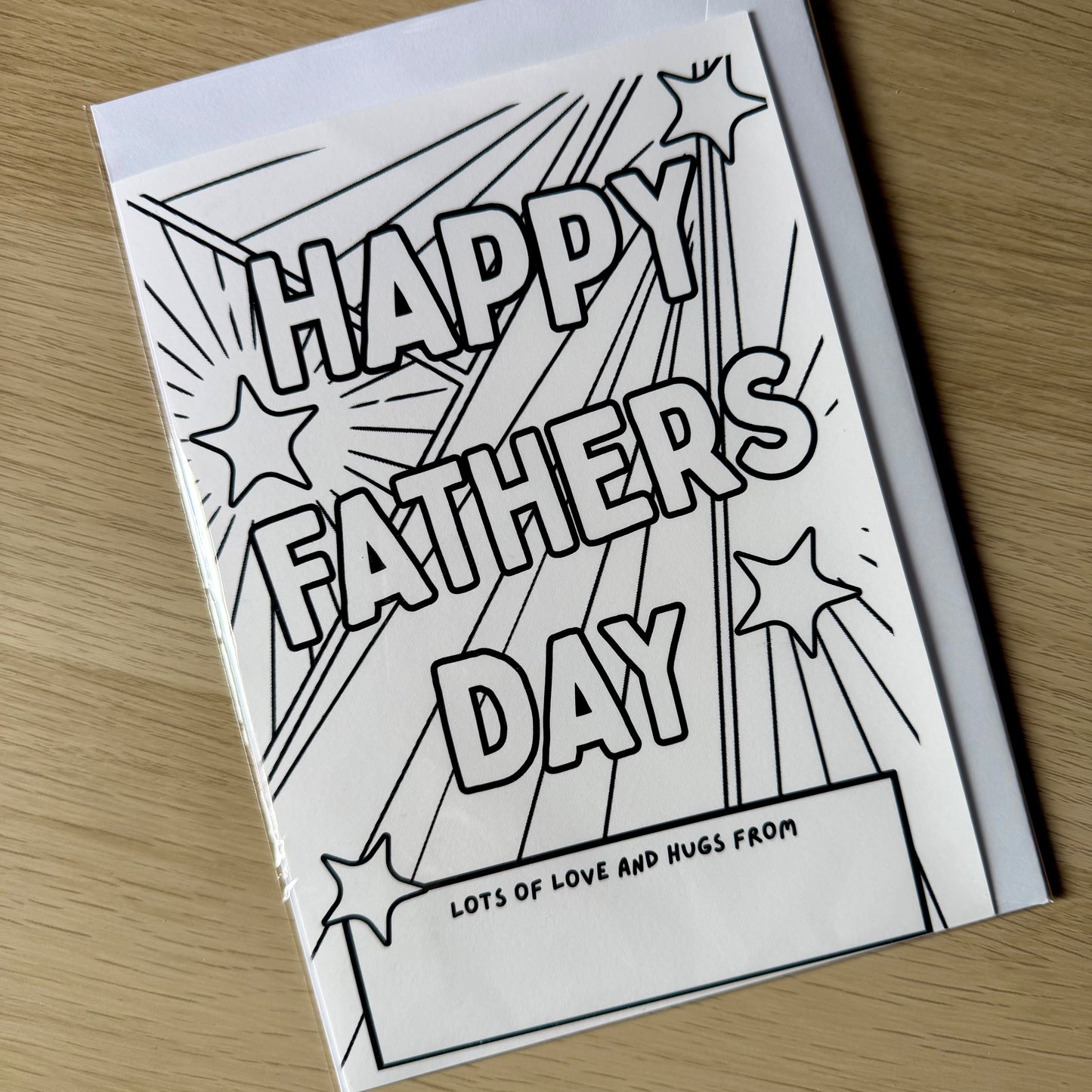 Colour me cards | Fathers Day | Daddy | Grandad