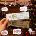 Santa visit ticket | Memories | Souvenir | Foil